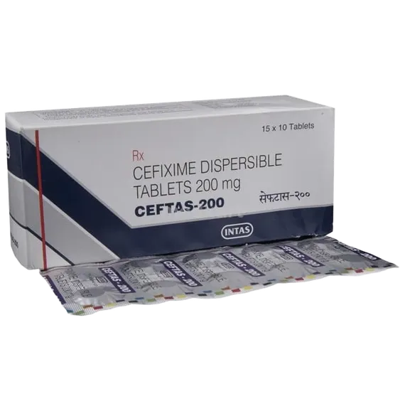 ceftas 200mg tablet 10's